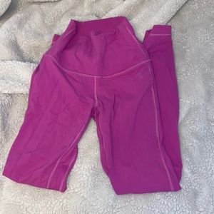 magenta purple lululemon wunder train leggings